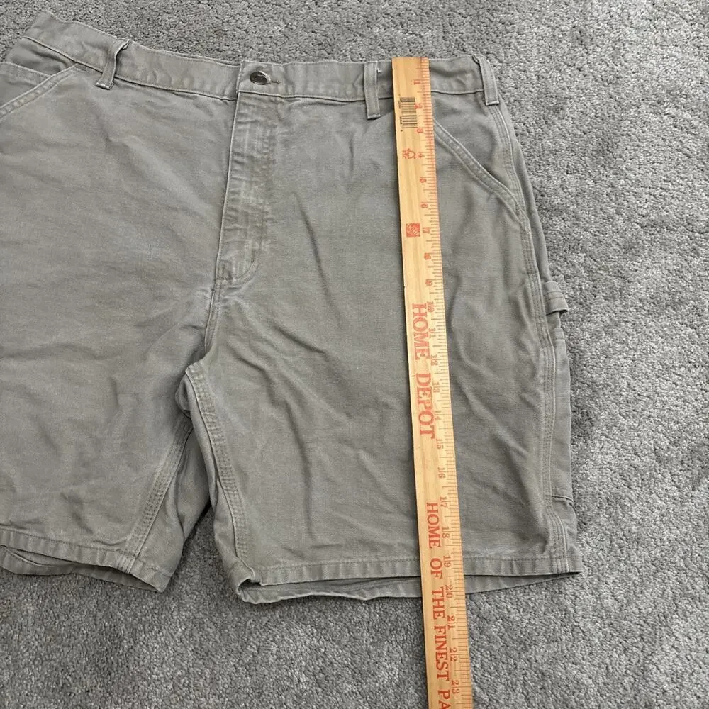 Vintage Carhartt Carpenter Duck Shorts B25 DES Utility Cargo Mens Size 38 - Picture 5 of 6